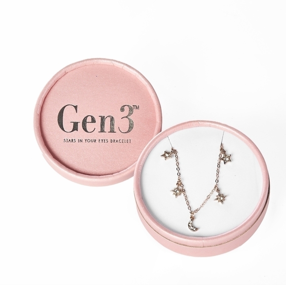 Gen3 Mila Zodiac Gold Tone Charm Bracelet Moon and Stars - Picture 3 of 5